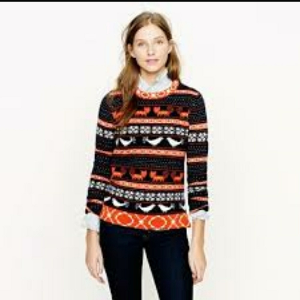Jcrew Farmyard Fair Isle Sweater